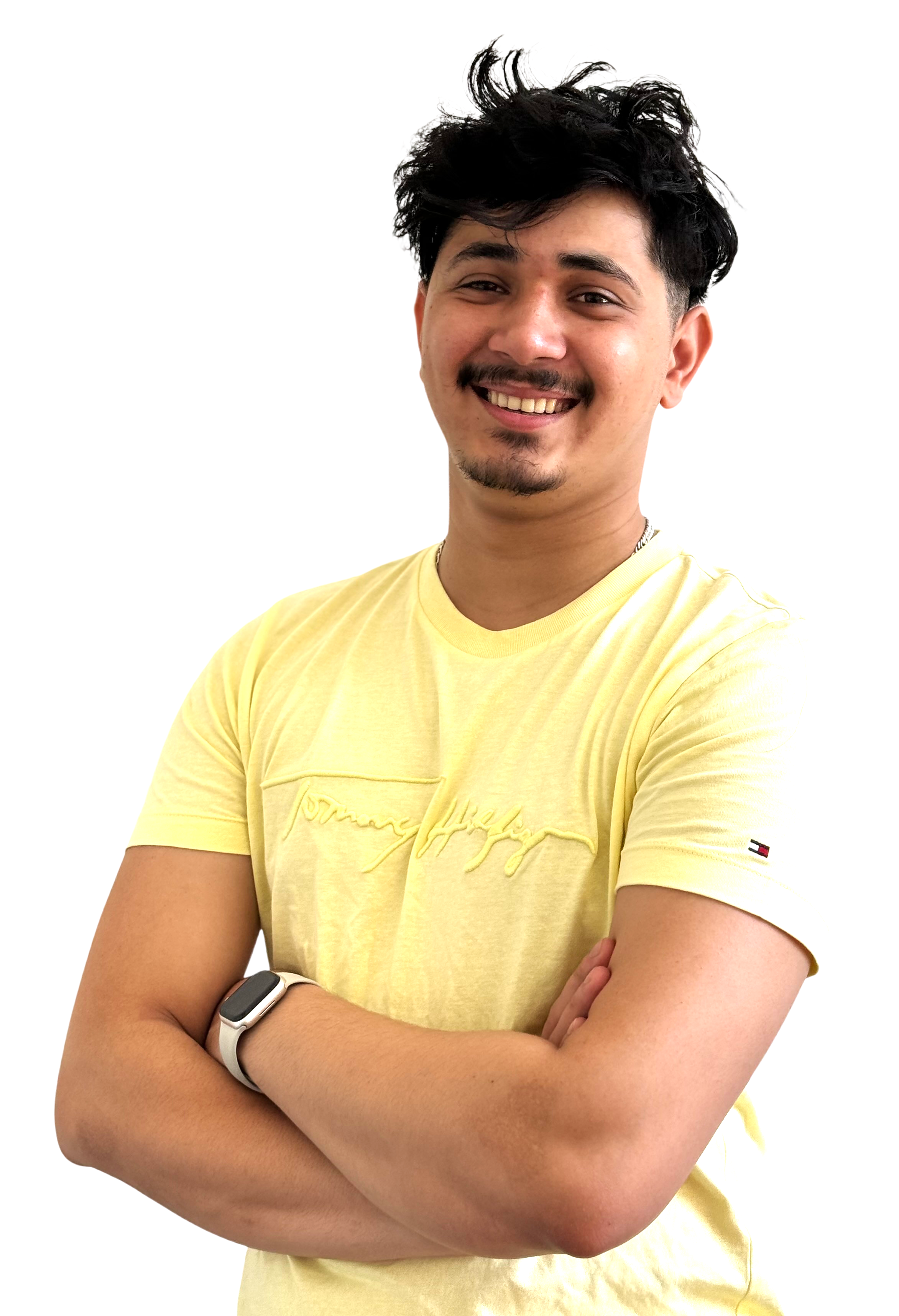 Bandish folding arms